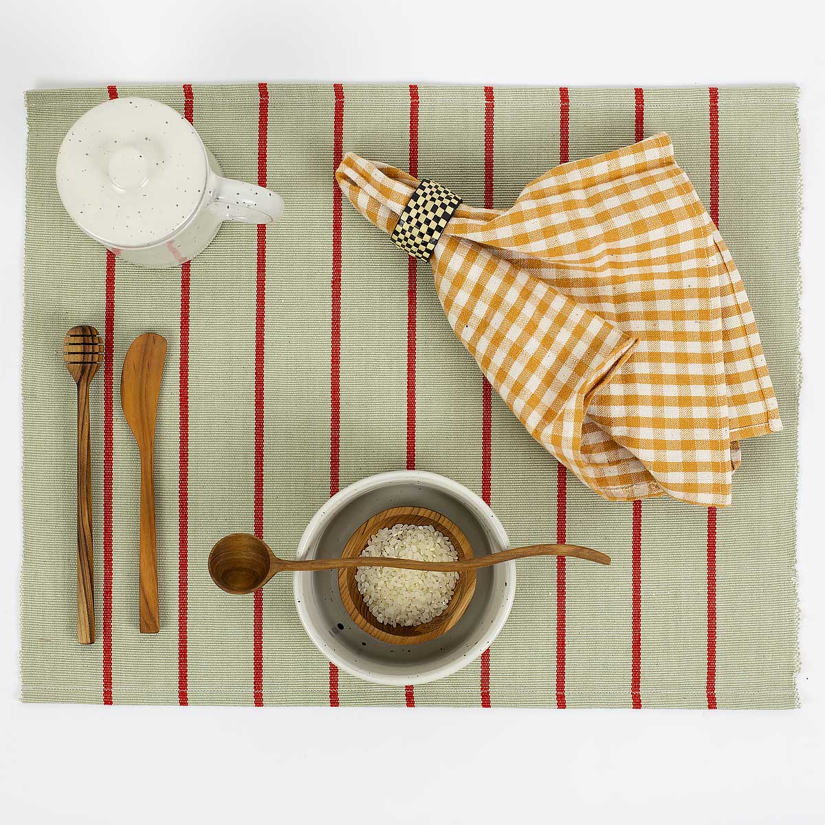 ADONIA Placemat, beige/orange