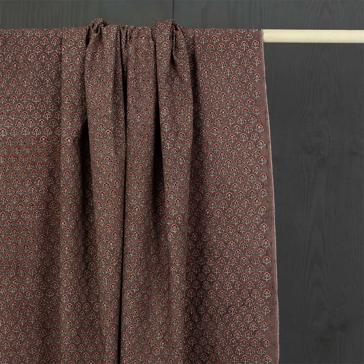 AJRAKH Mira Fabric, brown/red