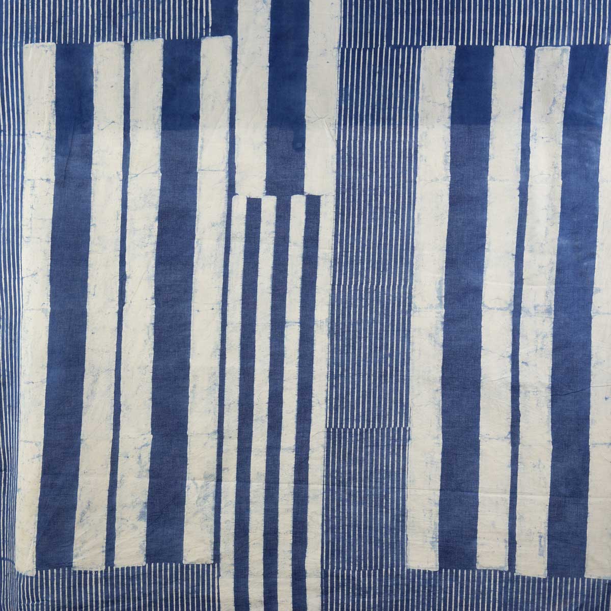 AJRAKH VIBHA Fabric, blue white