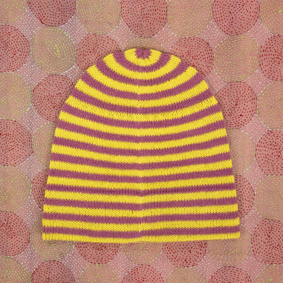 ALPACKA Beanie, yellow/plum