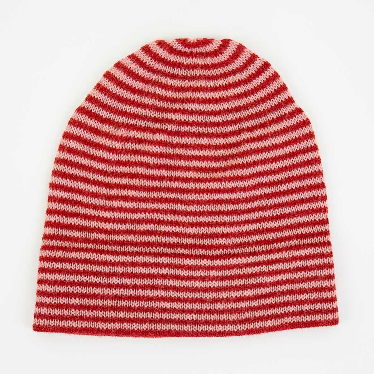 ALPACKA/25 Mössa, rosa/röd