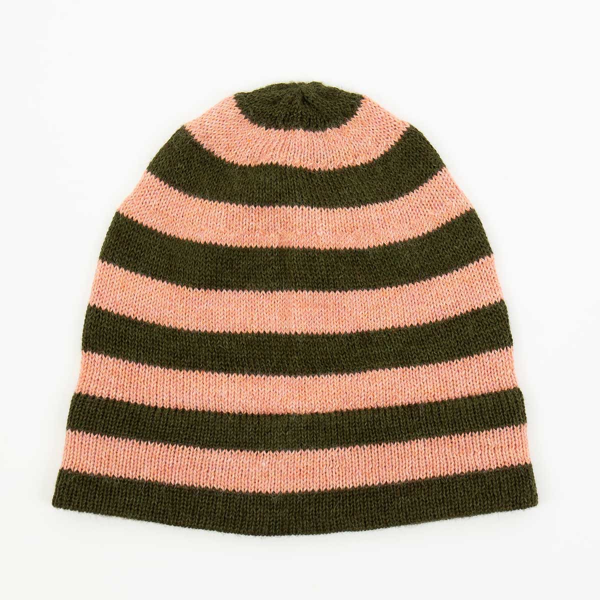 ALPACKA/26 Mössa, rosa/grön