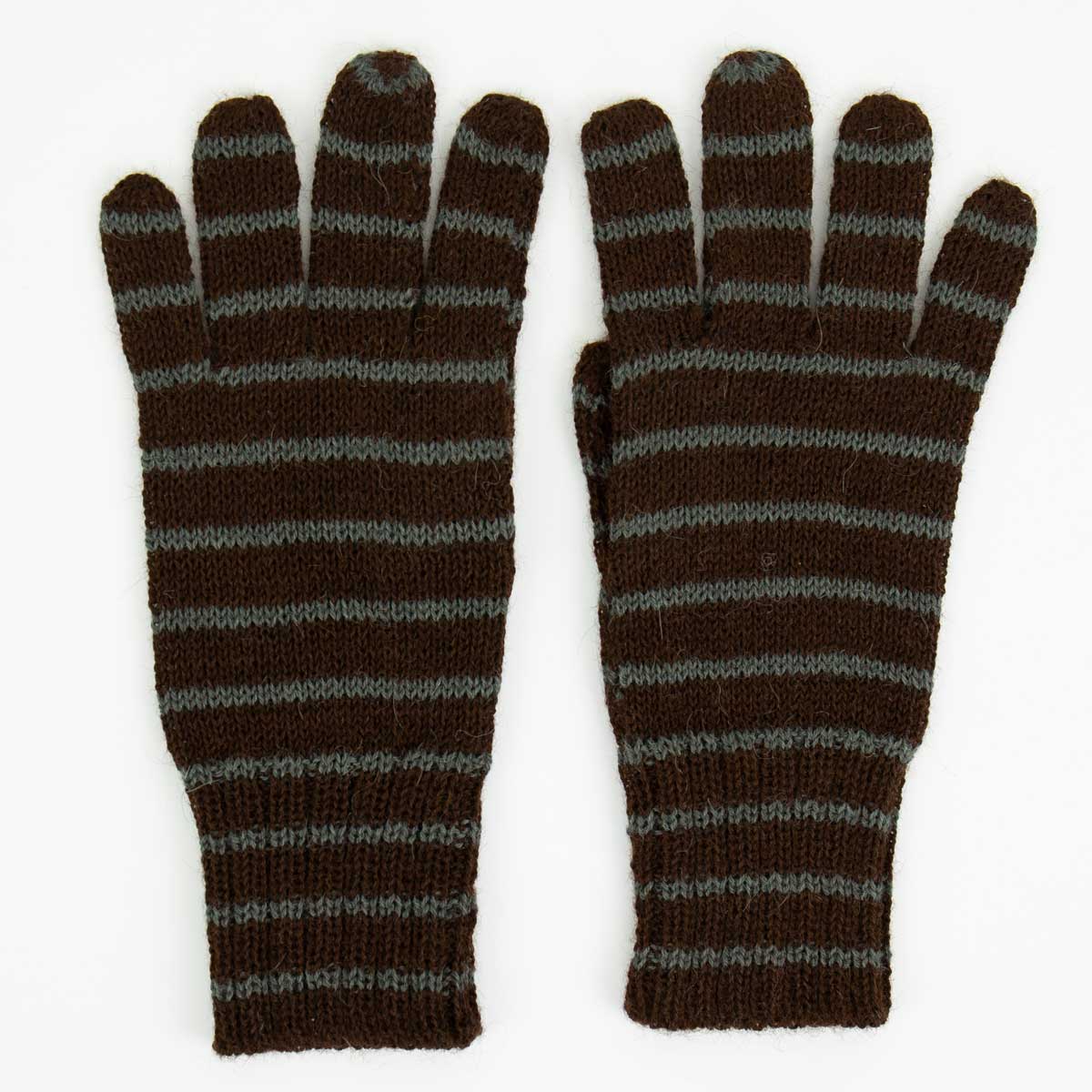 ALPACKA/23 Gloves, brown/grey