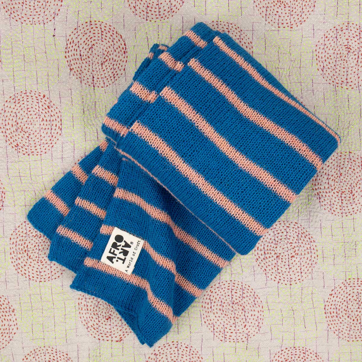 ALPACKA Scarf, turquoise/pink