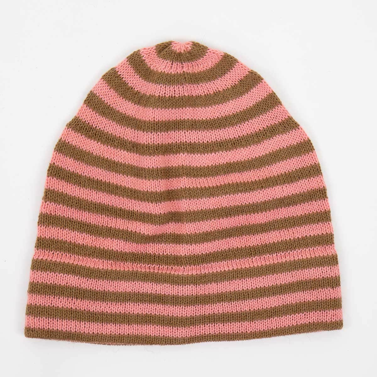 ALPACKA/23 Mössa, rosa/brun