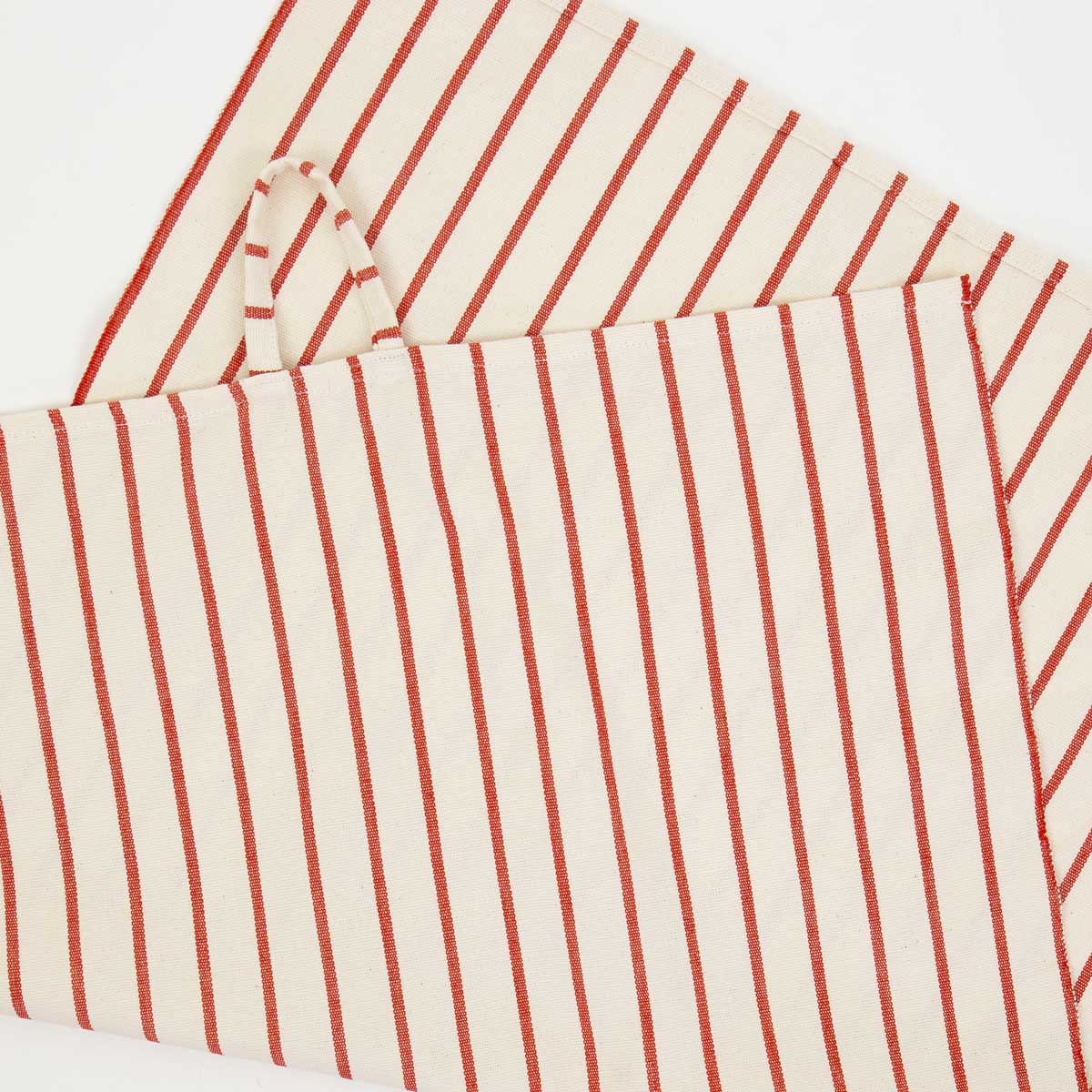 ARCADIA Towel, offwhite/red
