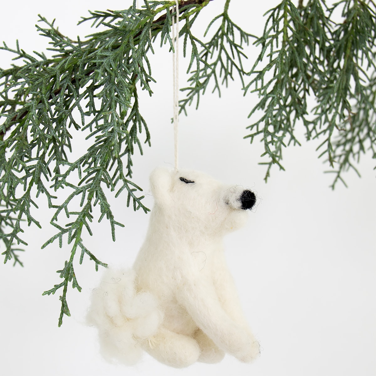 ARCTIC FOX Christmas pendant