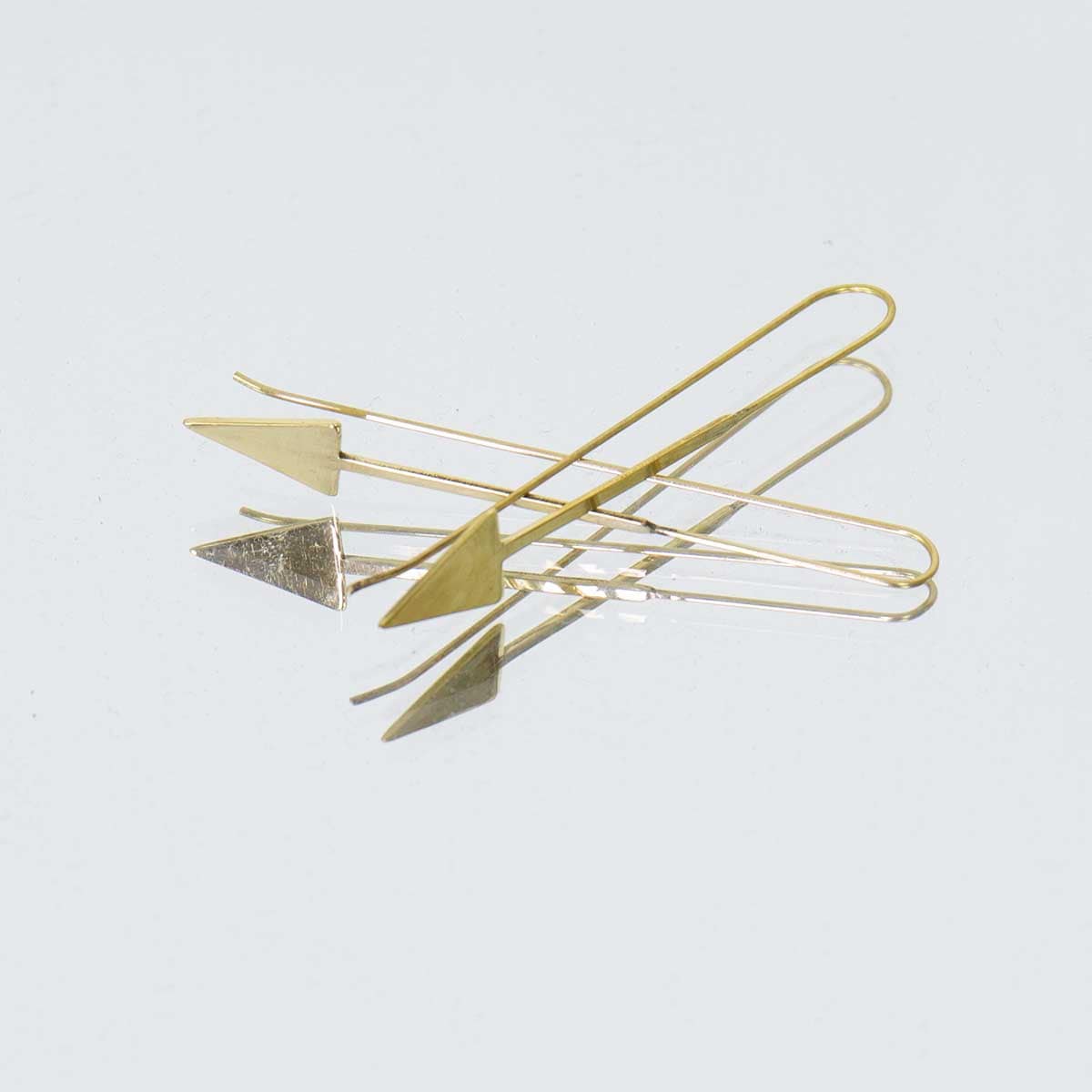 ARROW Earrings, brass