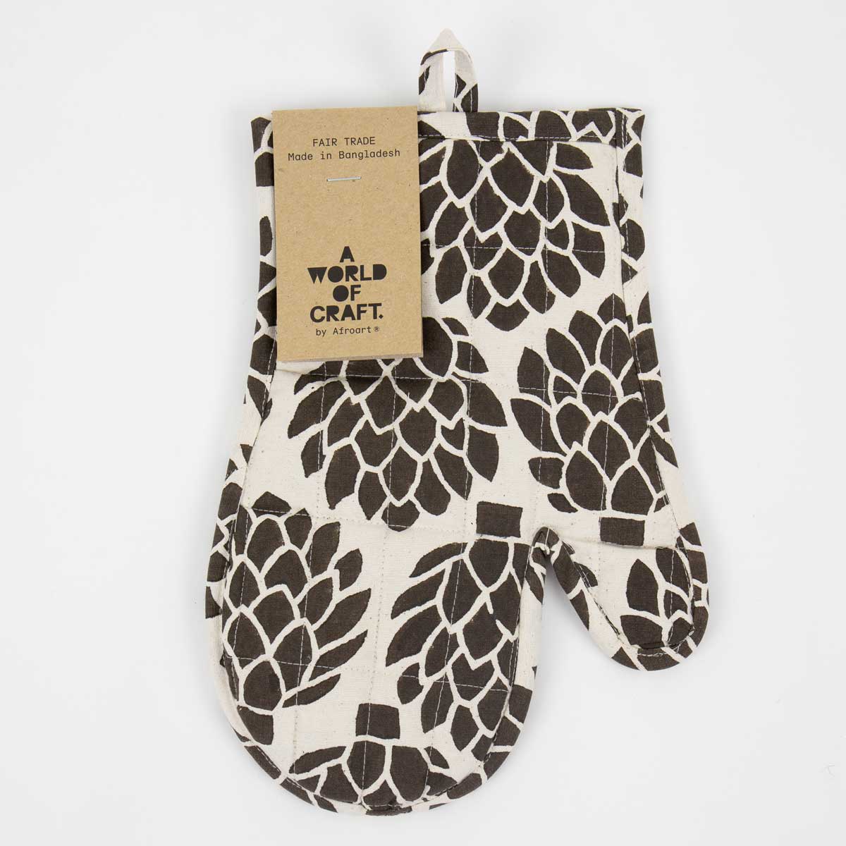ARTICHOKE Oven glove, offwhite/brown