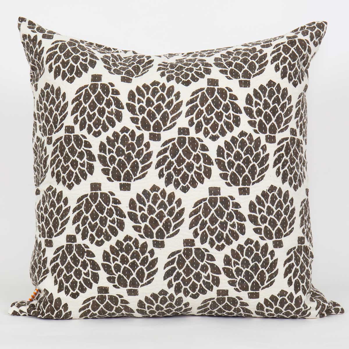 ARTICHOKE Cushion cover 50x50, brown/white