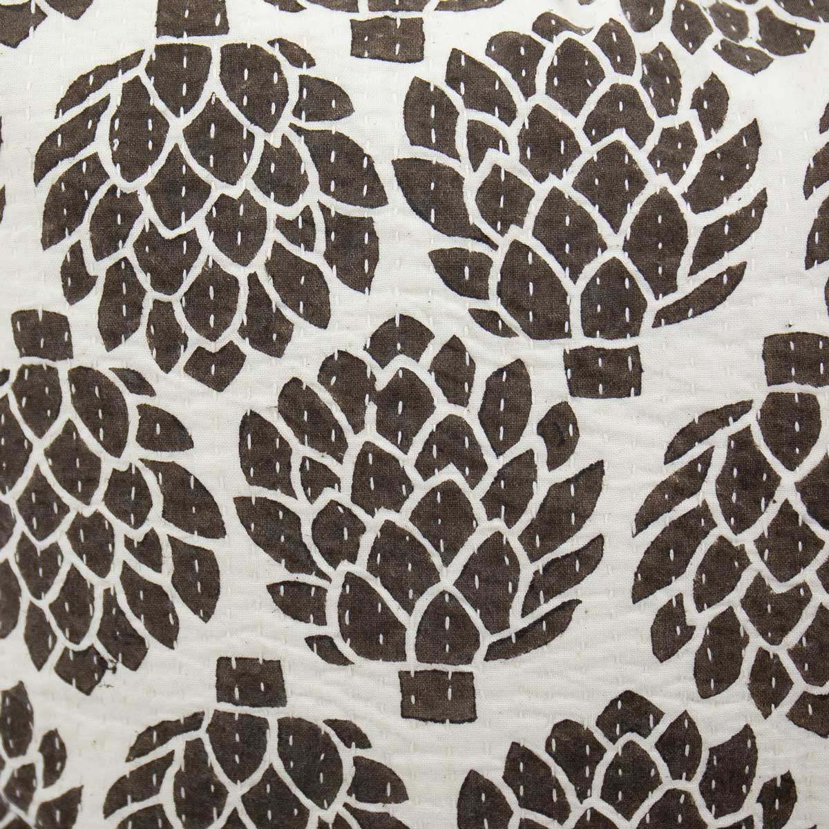 ARTICHOKE Cushion cover 50x50, brown/white