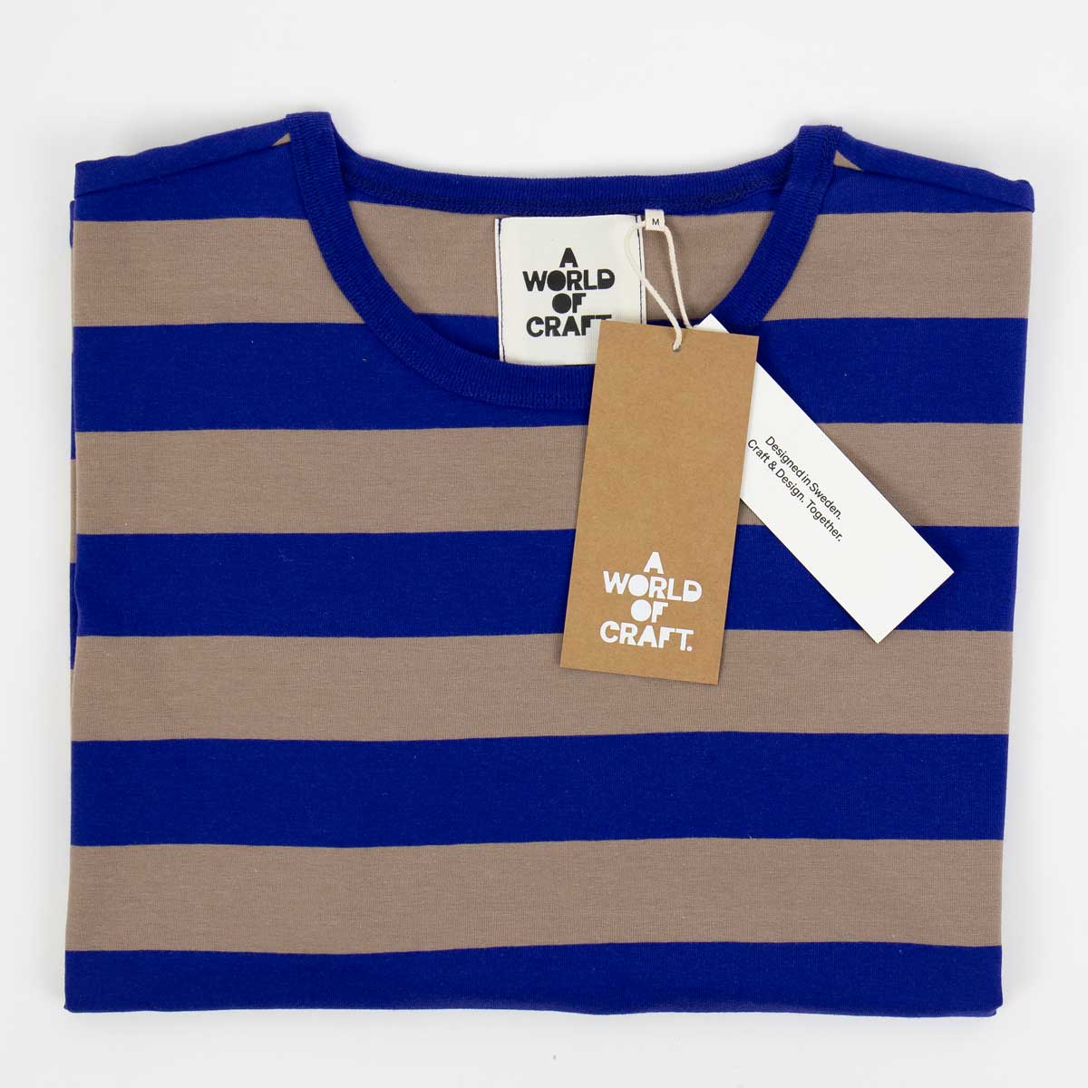 AWOC Herr T-shirt, kort ärm, blå/grå