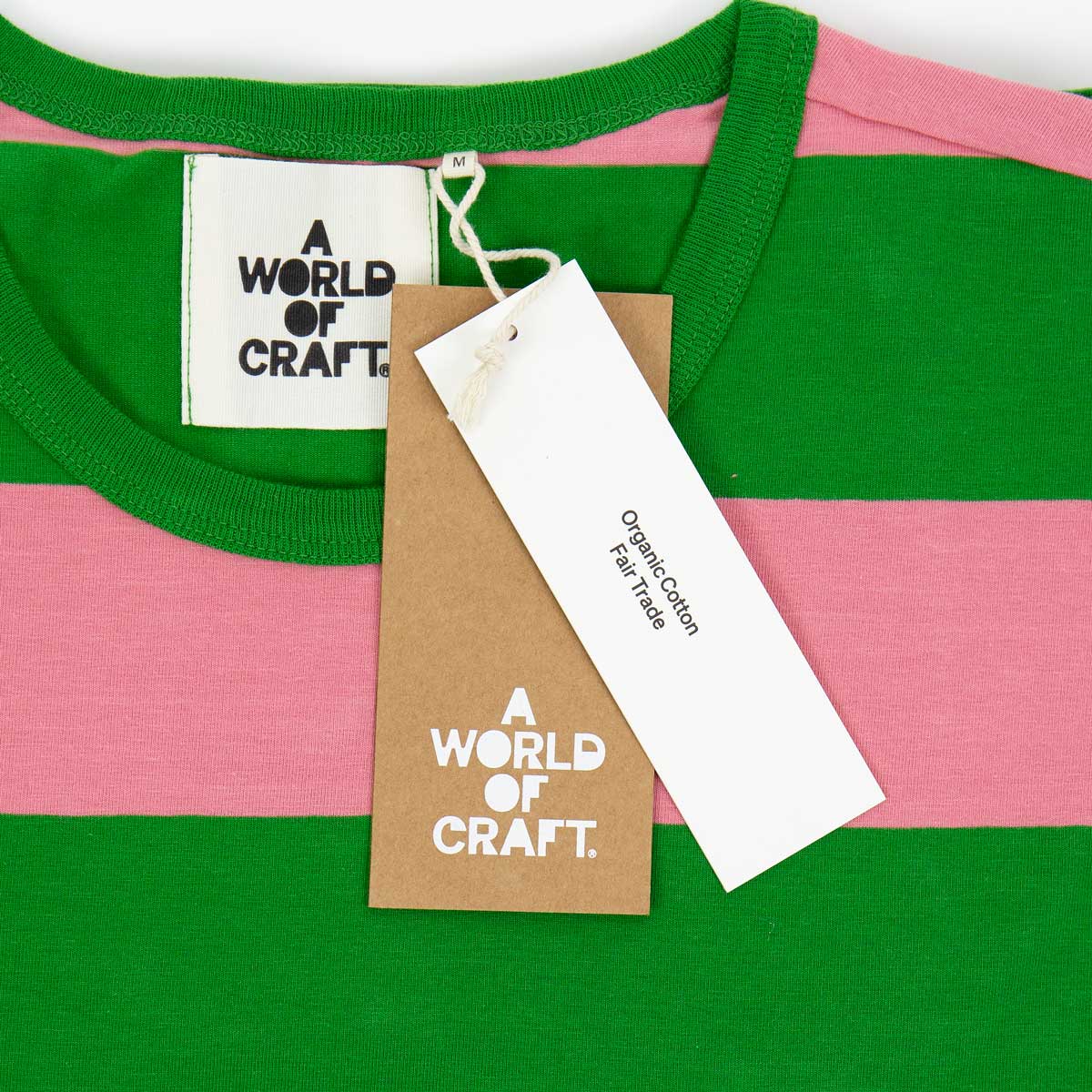 AWOC Dam T-shirt, kort ärm, rosa/grön