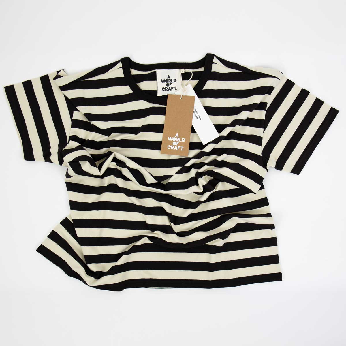 AWOC Dam T-shirt, kort ärm, svart/offwhite