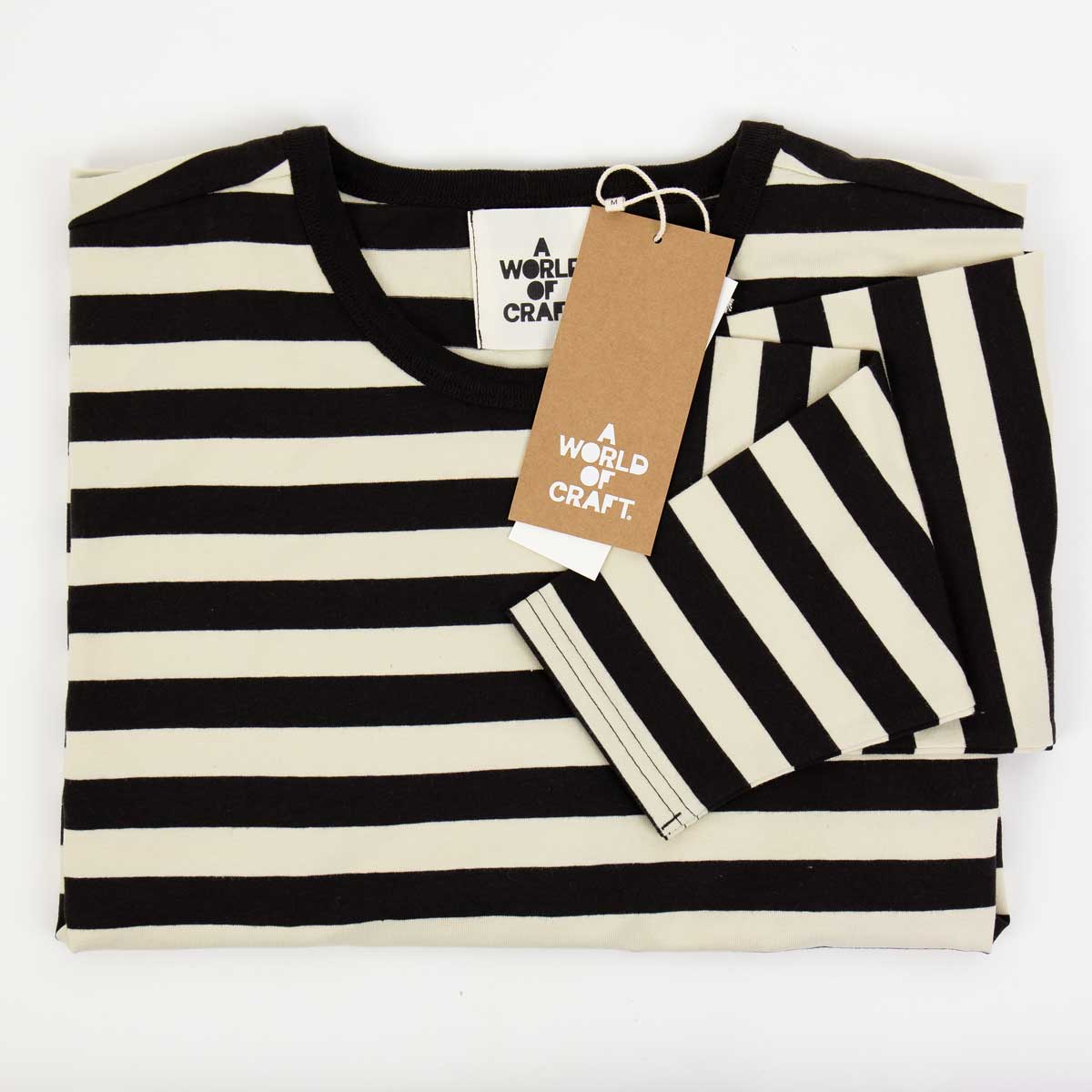 AWOC Dam T-shirt, lång ärm, svart/offwhite