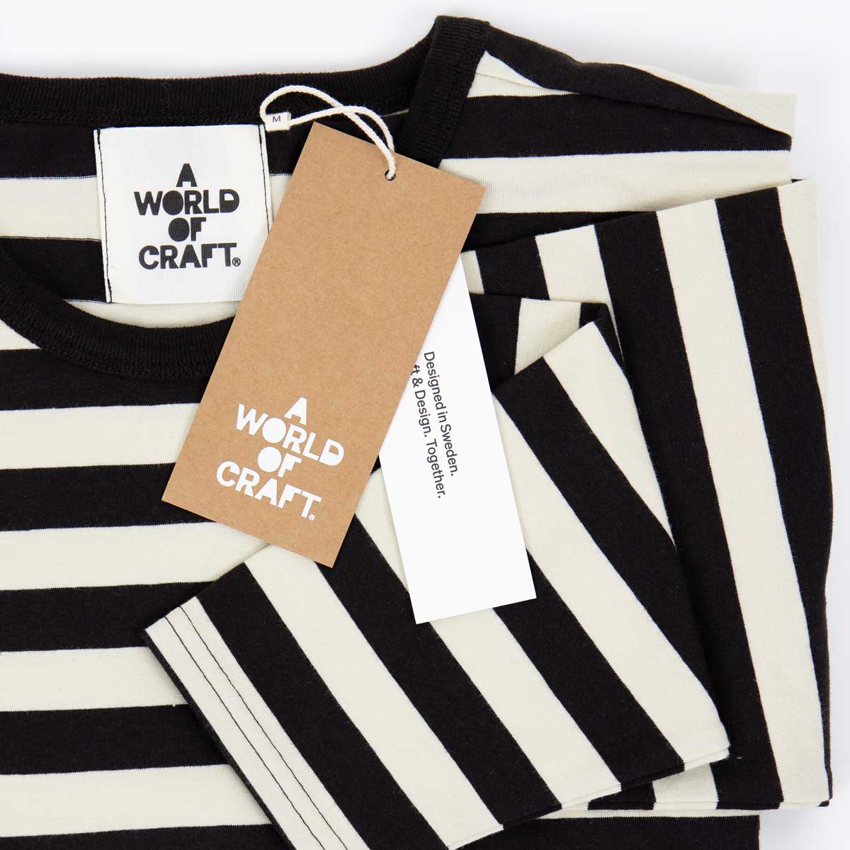 AWOC Dam T-shirt, lång ärm, svart/offwhite