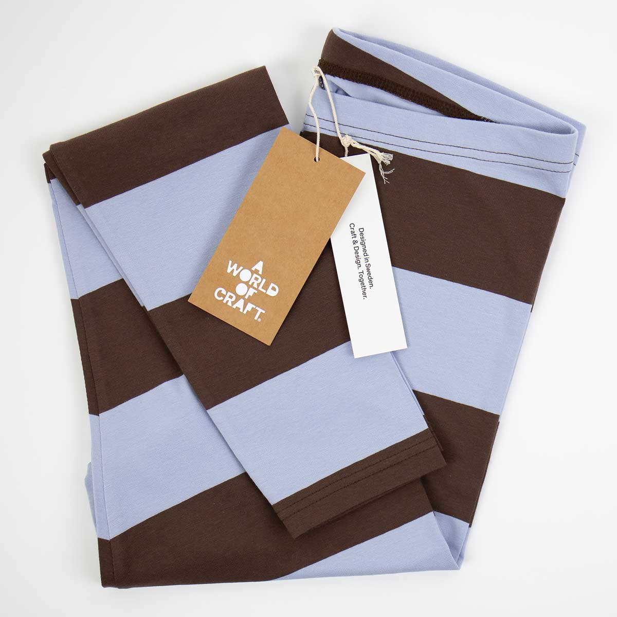 AWOC Leggings, brun/ljusblå