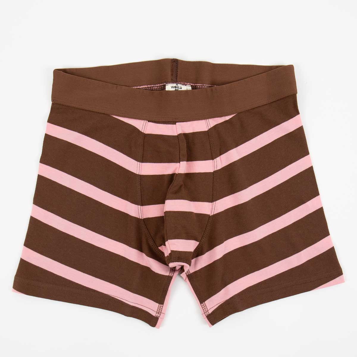 AWOC Boxers, brown/pink