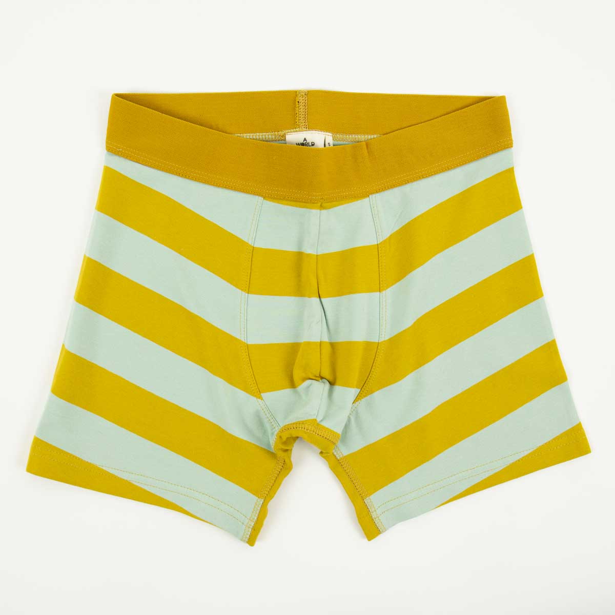 AWOC Boxers, mustard/turquoise