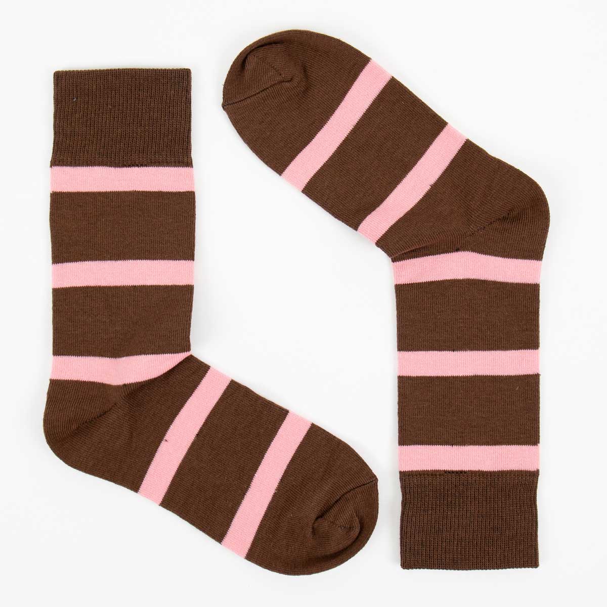 AWOC Socks, brown/pink