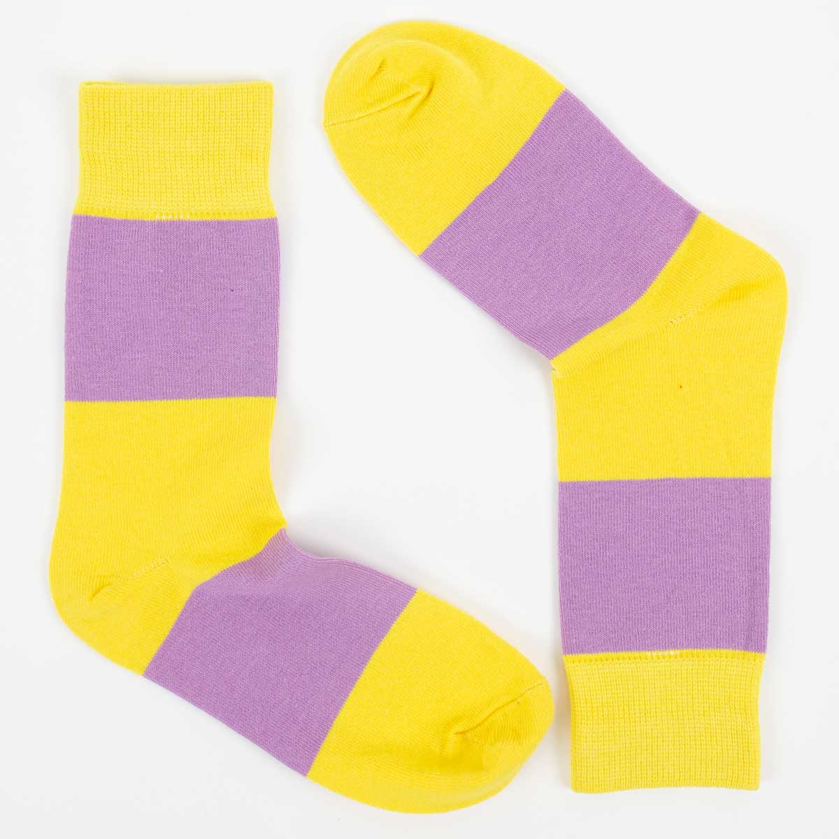 AWOC Socks, yellow/lilac