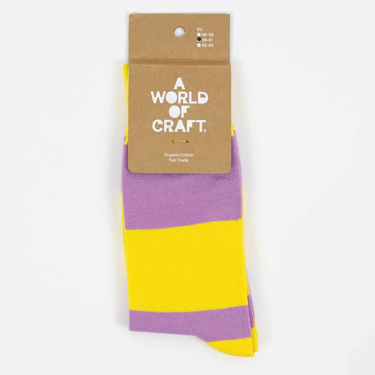 AWOC Socks, yellow/lilac