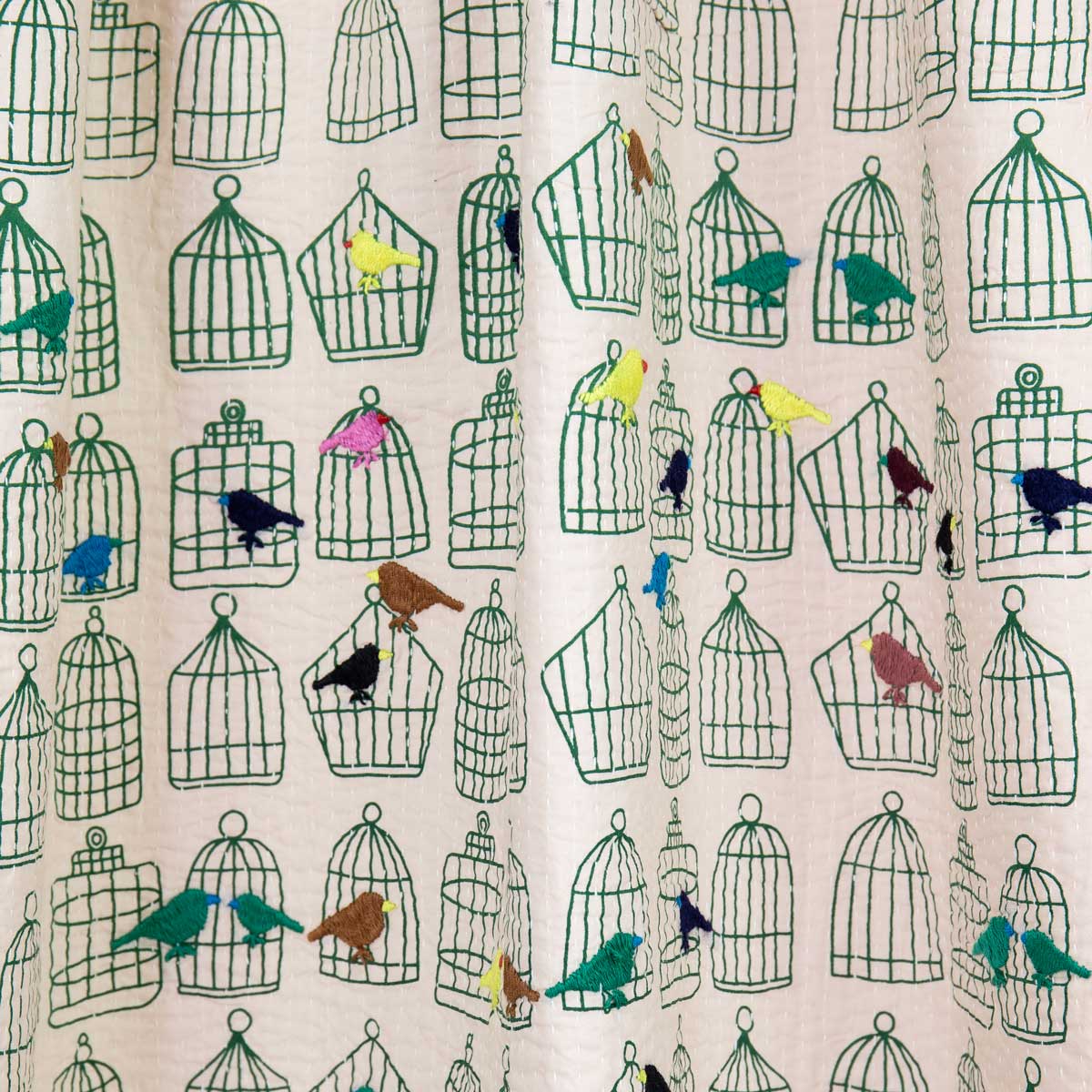 BIRDCAGE Fabric, pink