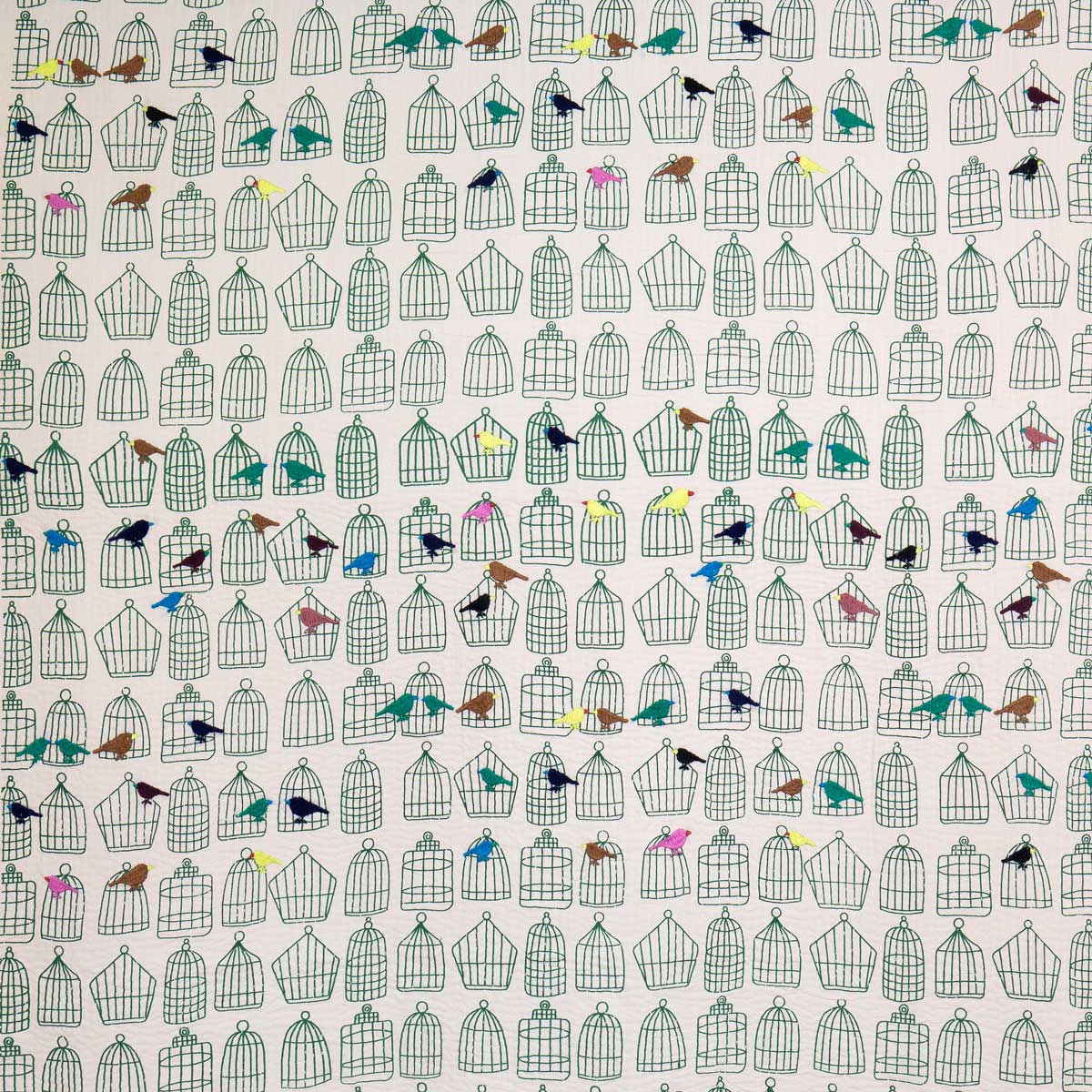 BIRDCAGE Fabric, pink