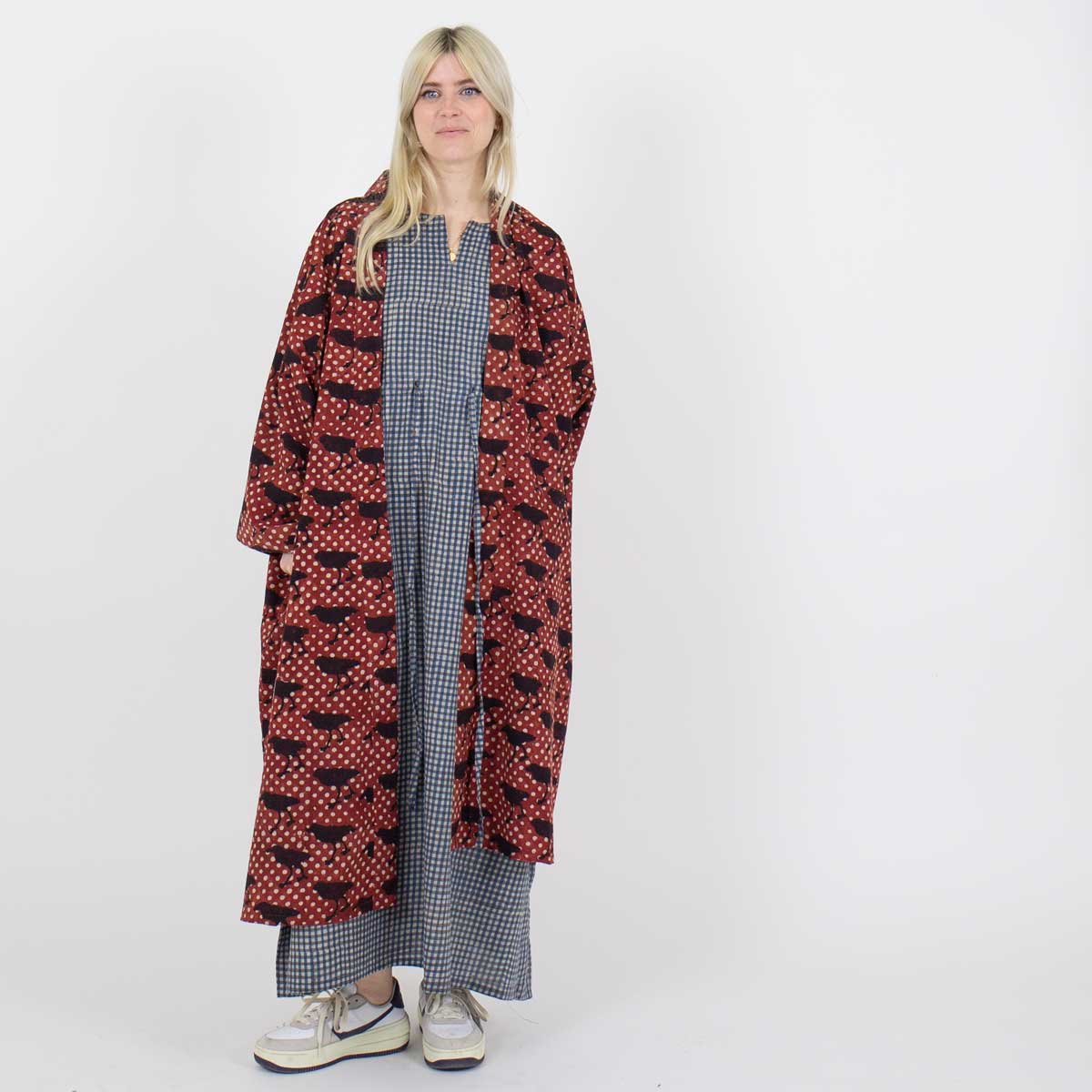 BIRDDOT Kimono, red/black