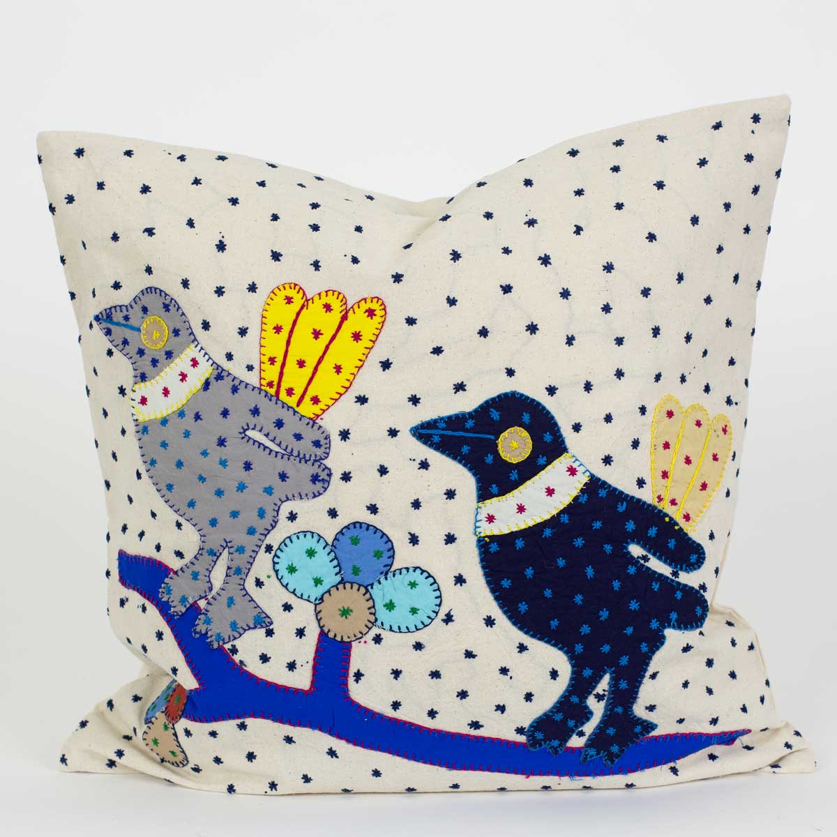 BIRDS WITH FLOWERS Cushion cover 40x40