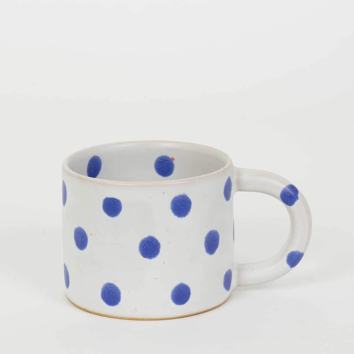 BLOT Kaffekopp, vit/blå
