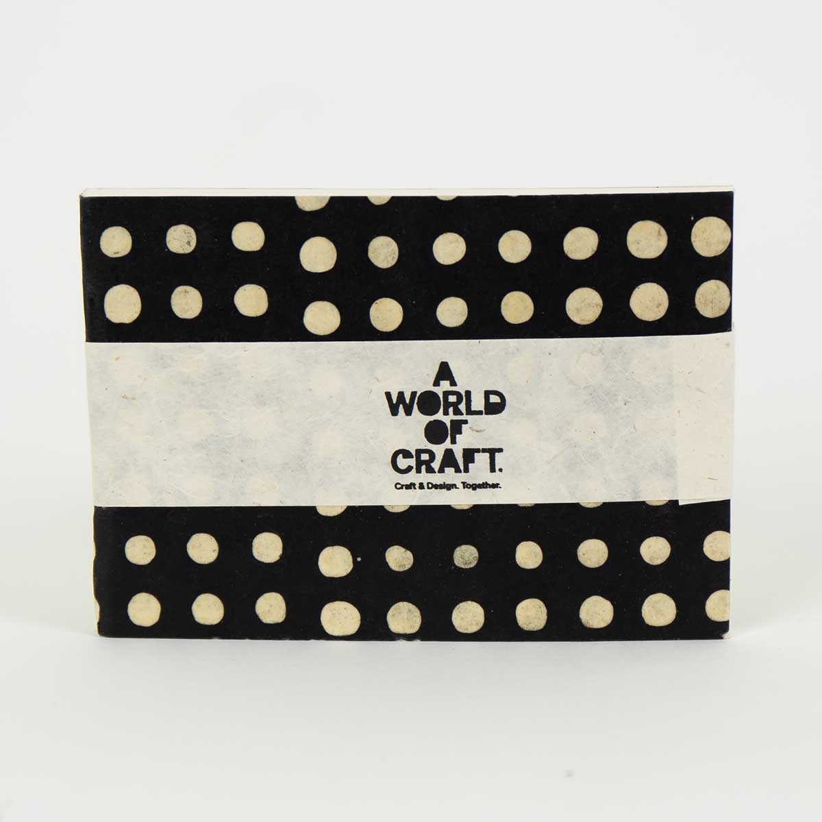 BLOT BATIK Notebook A6, black/offwhite