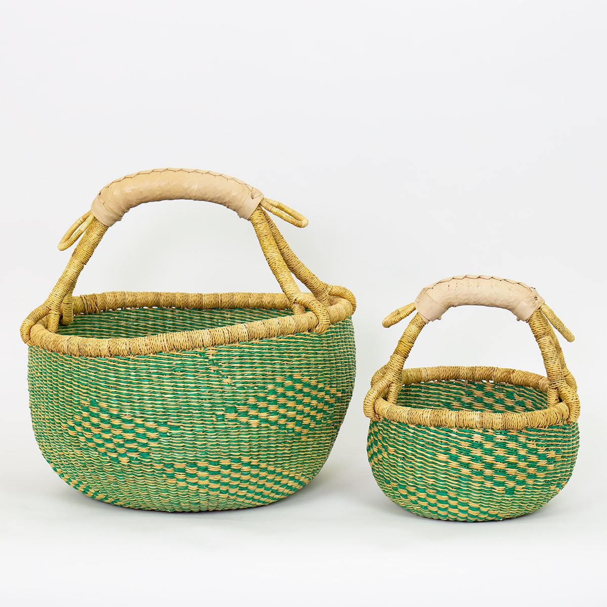 MINIBOLGA DIAMOND Basket, natural/green
