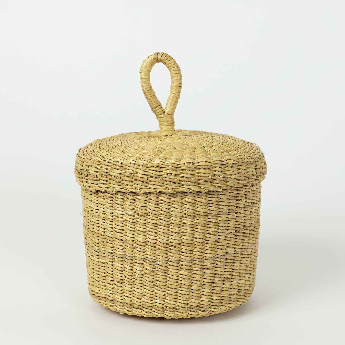 BOLGA LOOP Korg med lock S, natur
