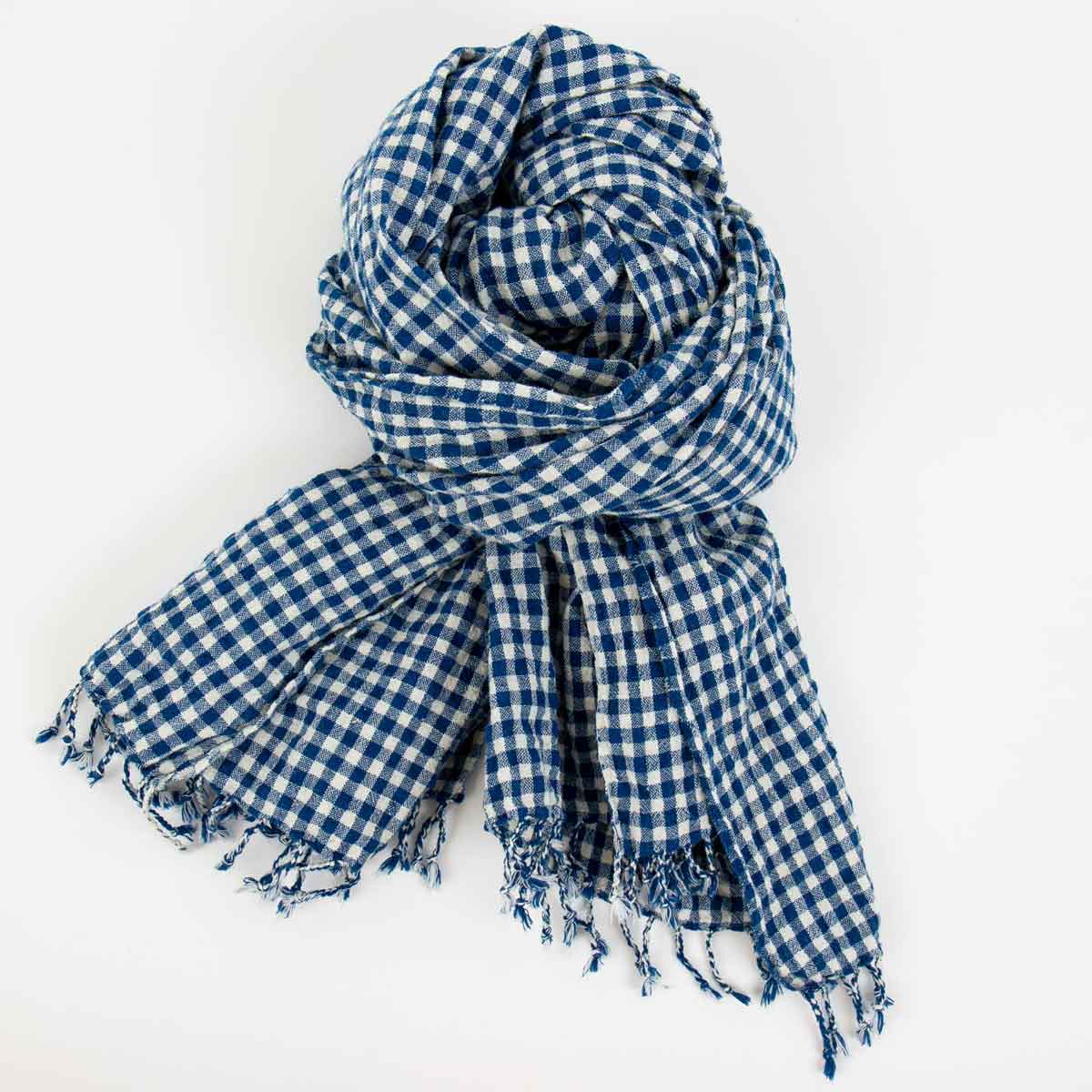 BUFFALO Scarf, light grey/blue