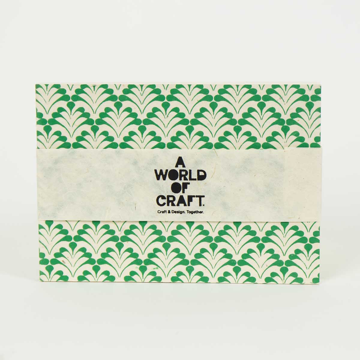BUNCH Notebook A6, offwhite/green