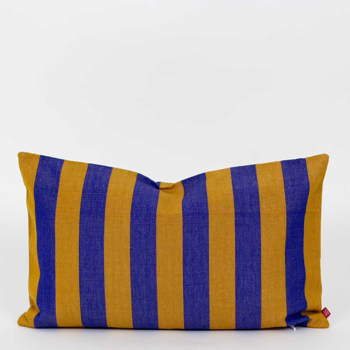 CARLA Cushion cover 30x50, mustard/indigo