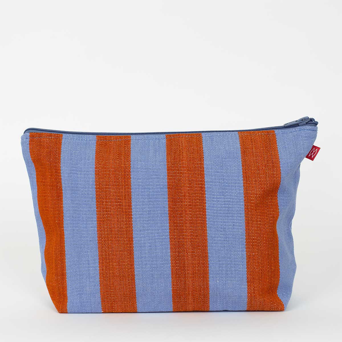 CARLA Toiletry bag M, blue/brown