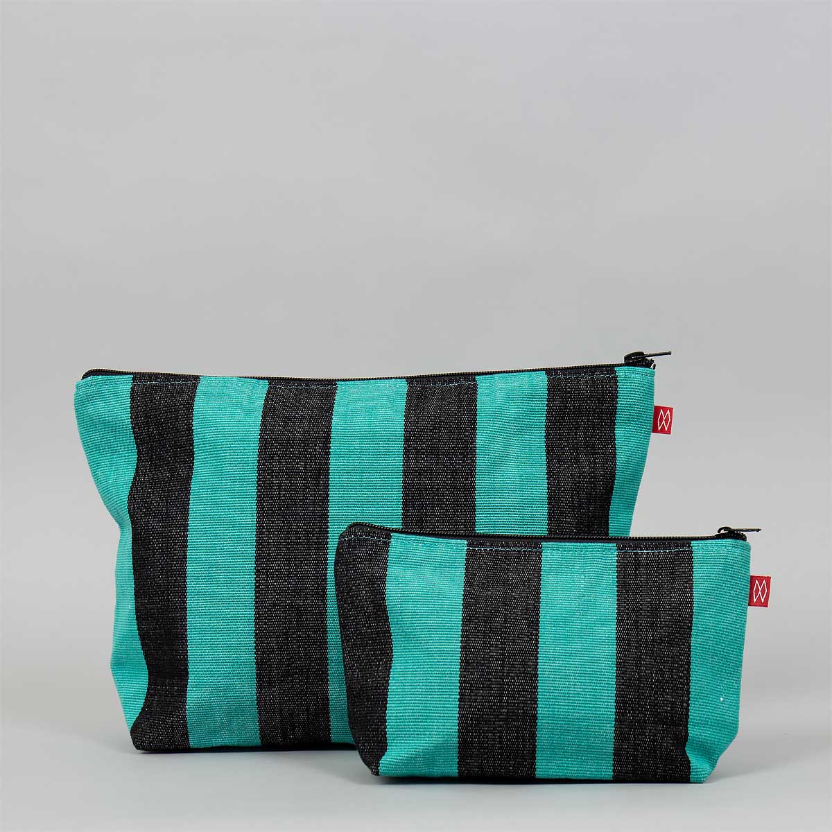 CARLA Toiletry bag S, black/turquoise