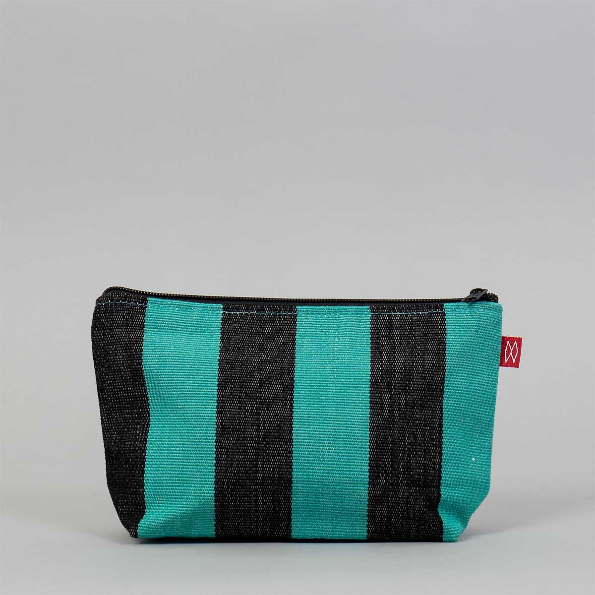 CARLA Toiletry bag S, black/turquoise