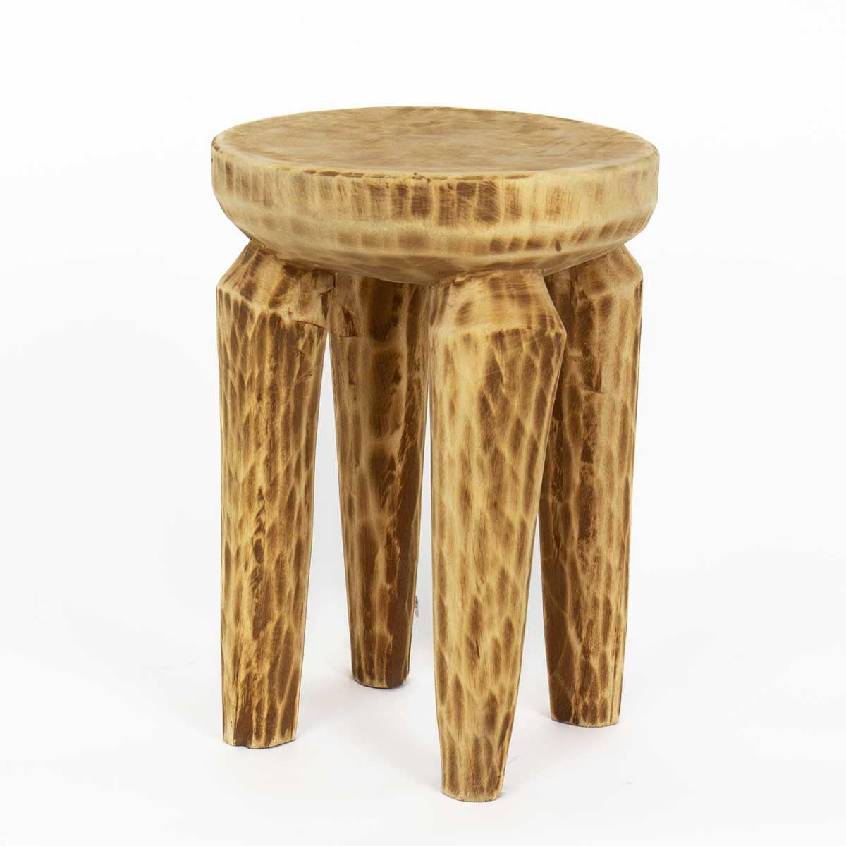 CARVED Stool, nature