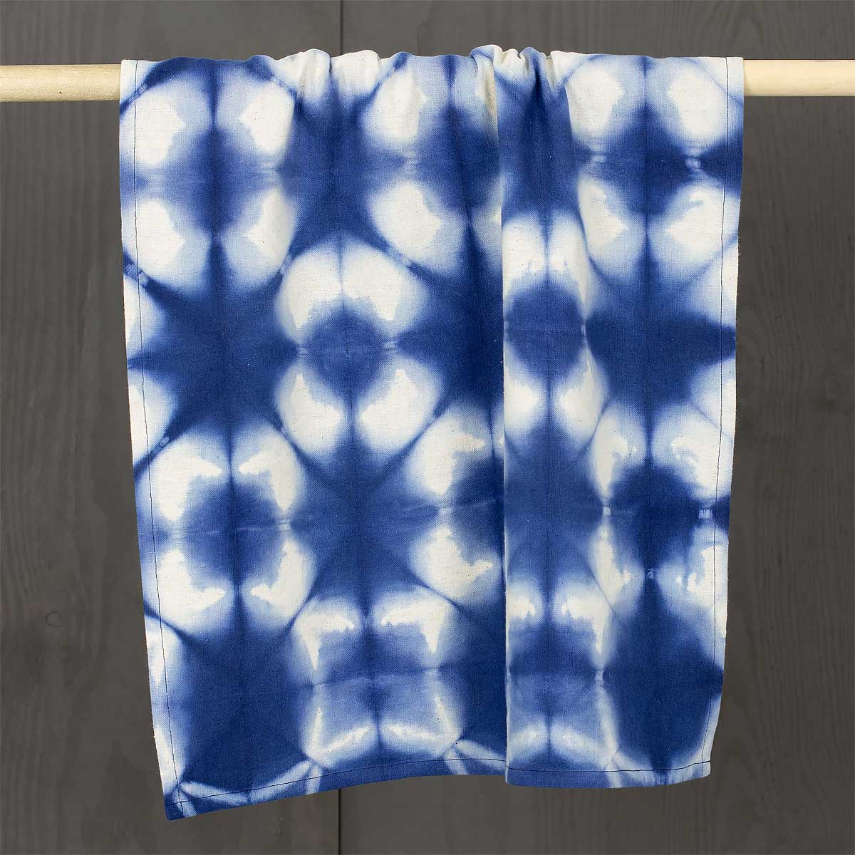 CLAMP FLOWER Towel, blue