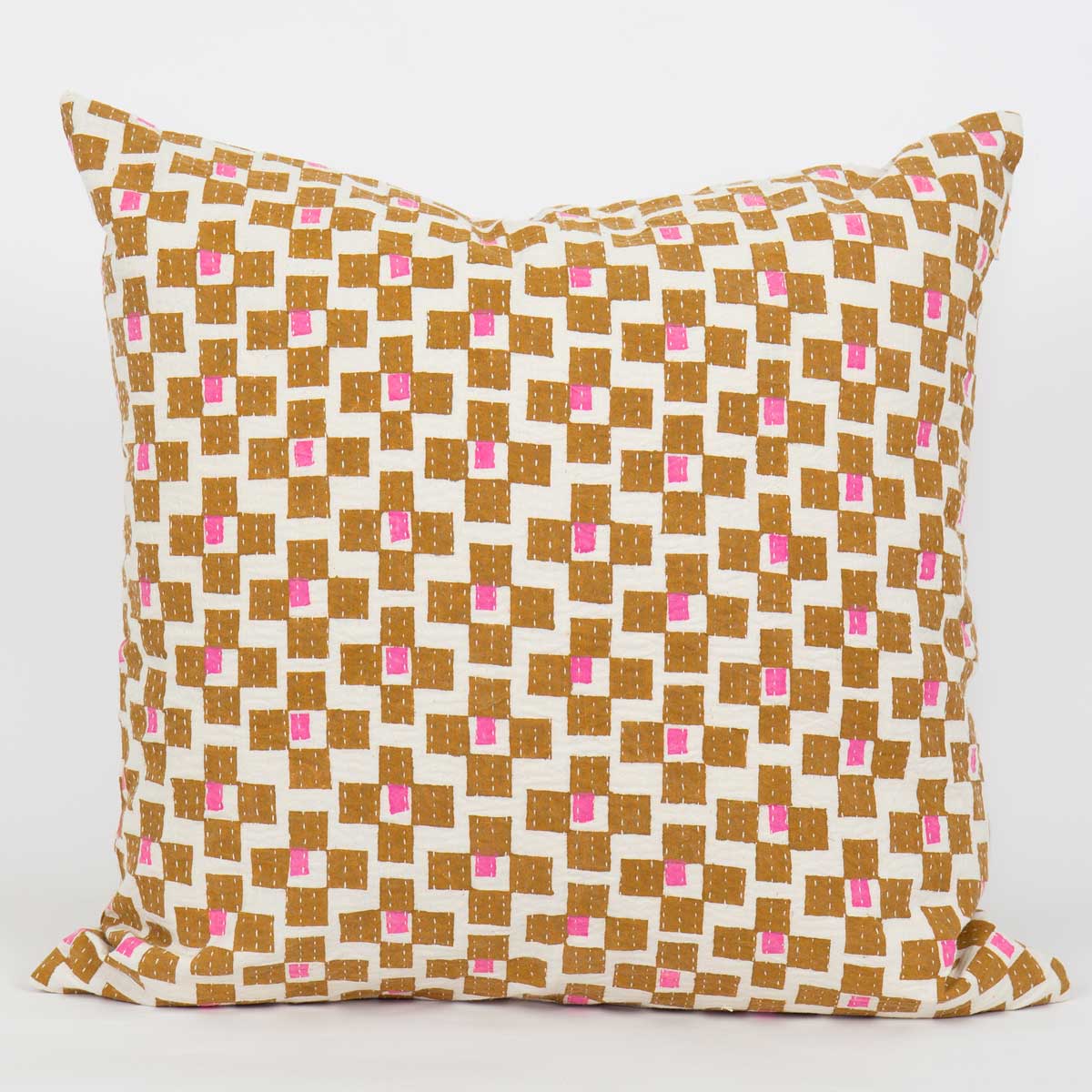 COUPLE Cushion cover 50x50, mustard/pink