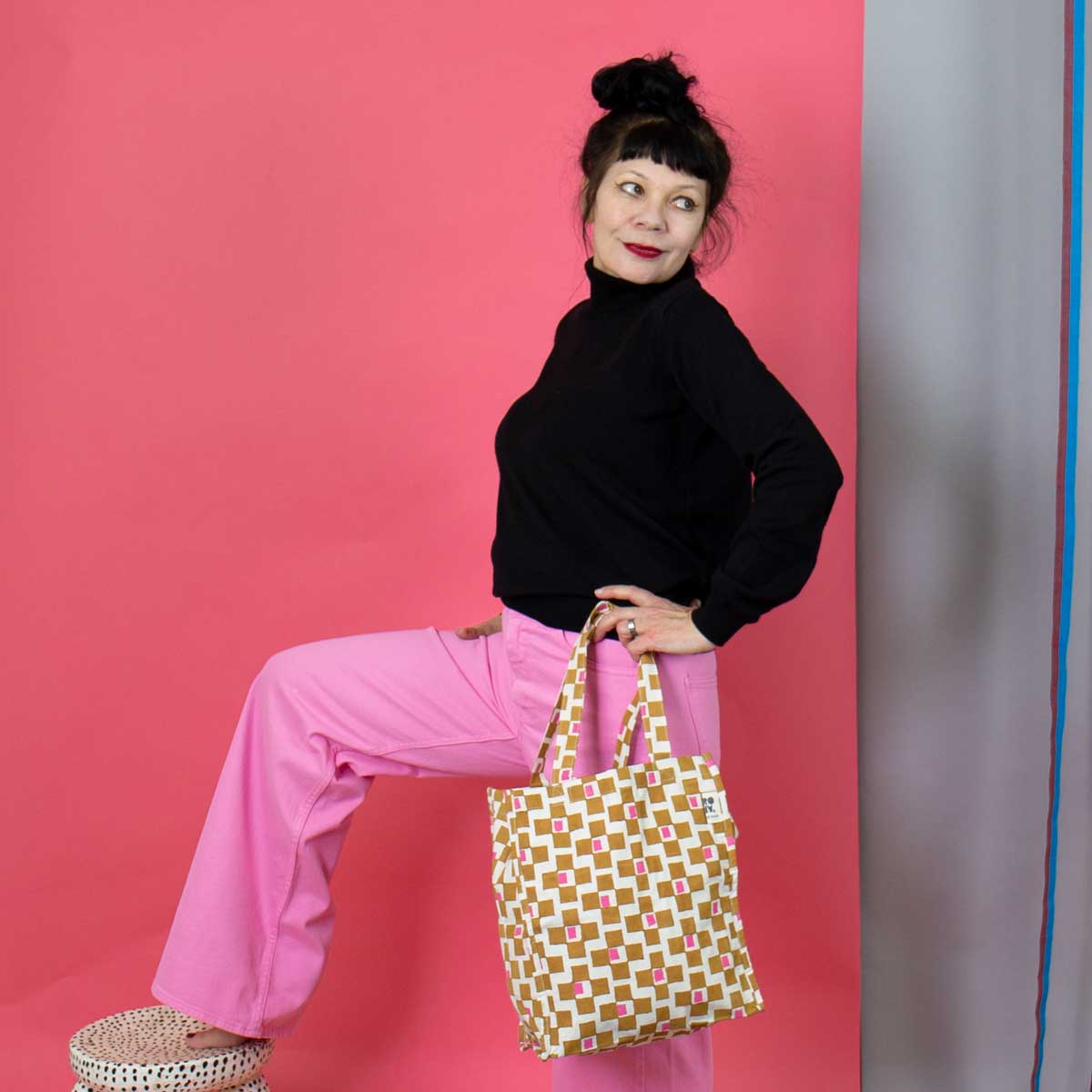 COUPLE Bag, mustard/cerise