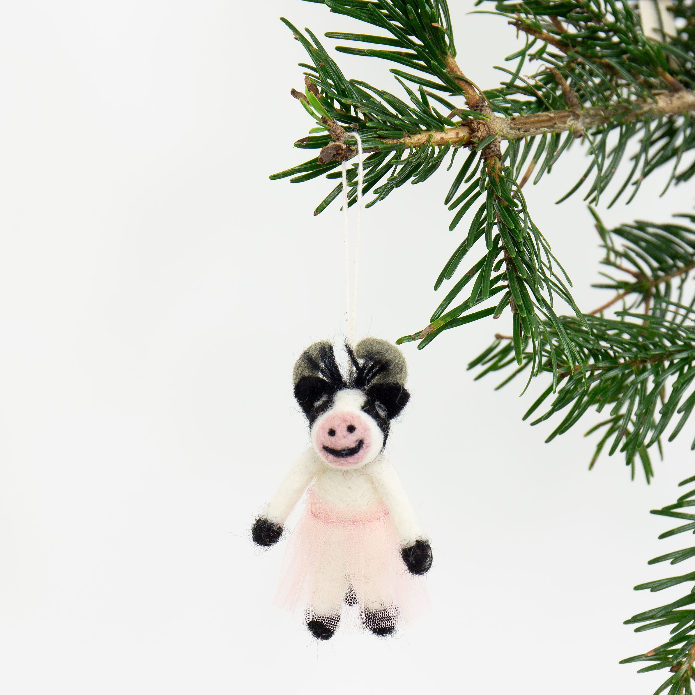 COW BALLET Christmas ornament