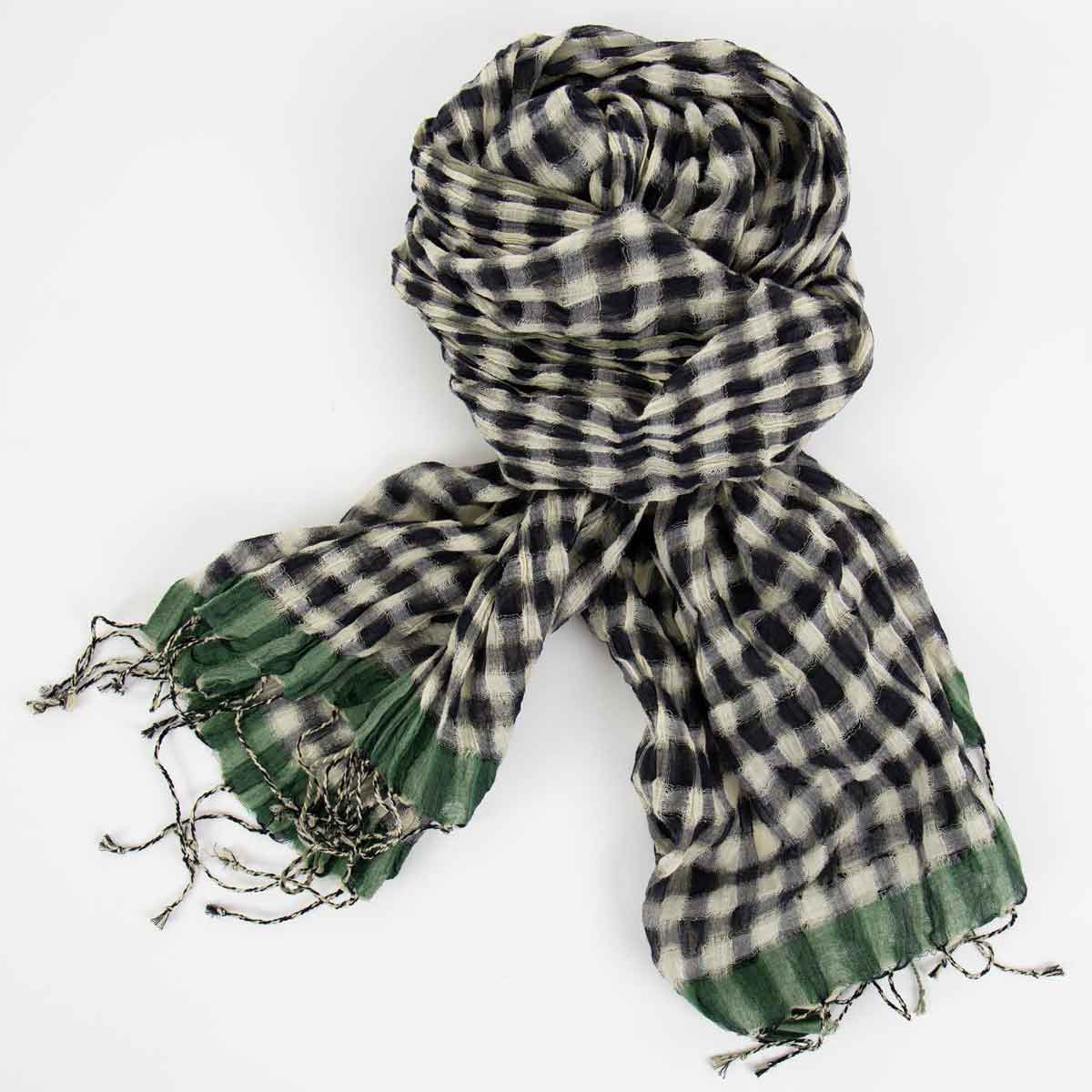 CRISS CROSS Scarf, black/white