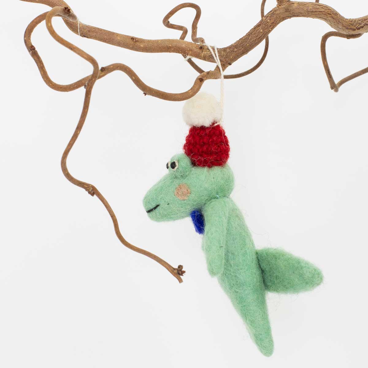 CROCODILE W CAP Christmas ornament