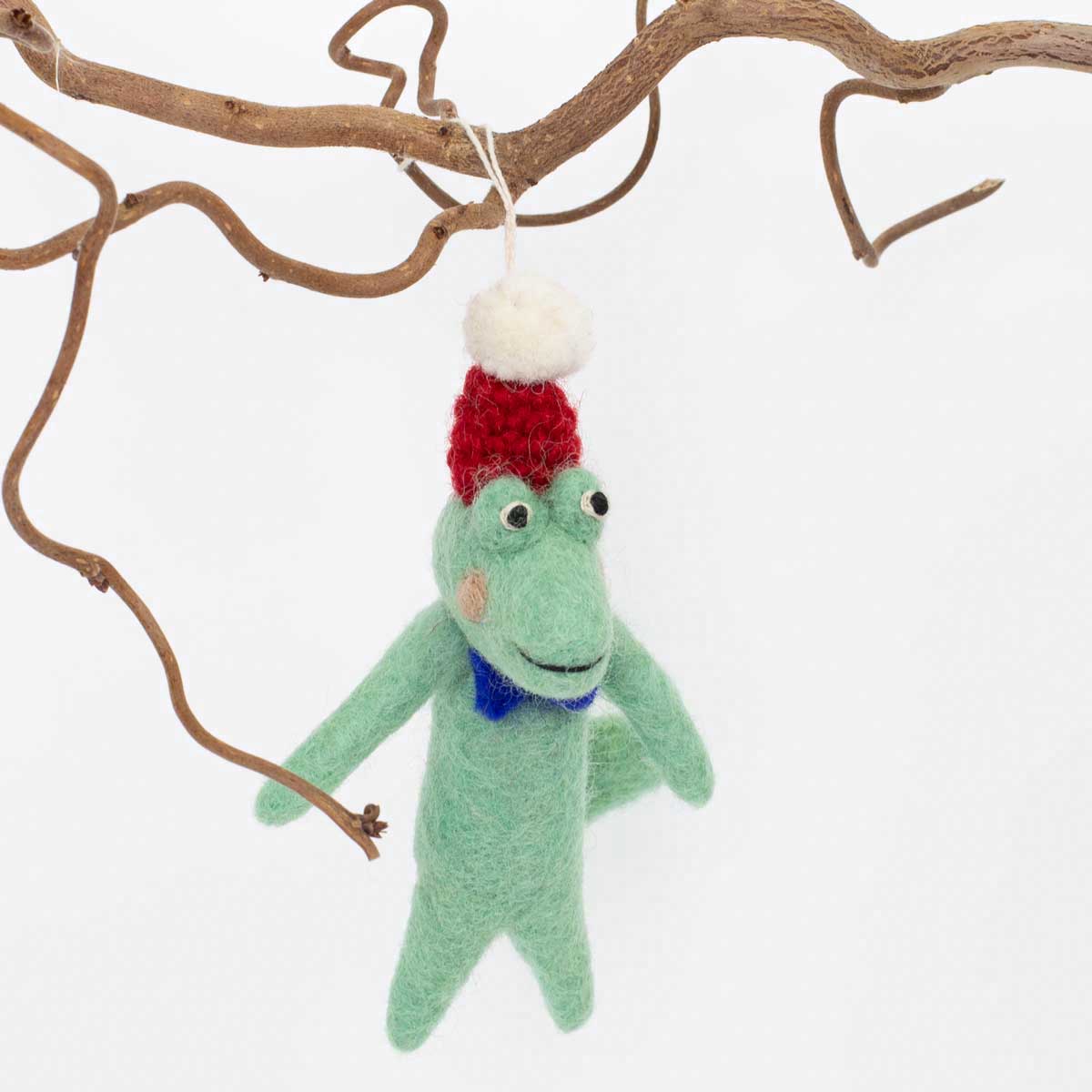 CROCODILE W CAP Christmas ornament