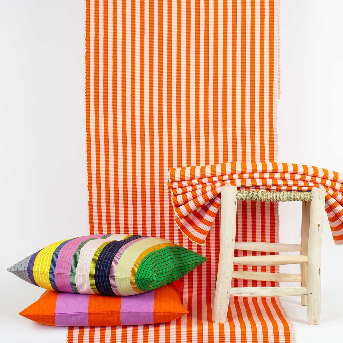 FIFI Cushion cover 50x50, orange/lilac
