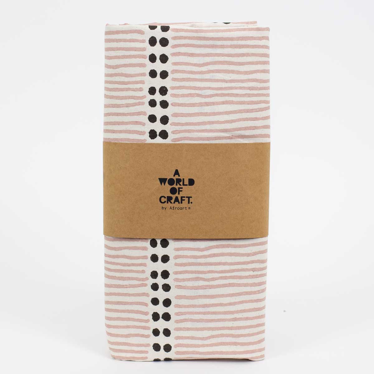 DOTLINE Tablecloth 140x260, pink/brown/offwhite